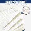 2 Cuadernos A5 Tapa Dura De Piel, 360 Páginas +