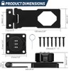 MIVITOOM 3.5-Inch Cabinet Password Hasp Locks, 3-Digit Combination Door Lock