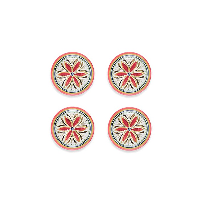 Purely Home Melamine/Plastic Outdoor/Camping/Picnic Side Plates Set (Mediterranean, 4)