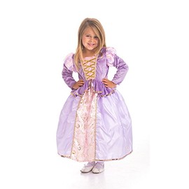 Little Adventures Classic Rapunzel Princess Dress Up Costume (Medium Age 3-5) - Machine Washable Child Pretend Play and Party Dress with No Glitter