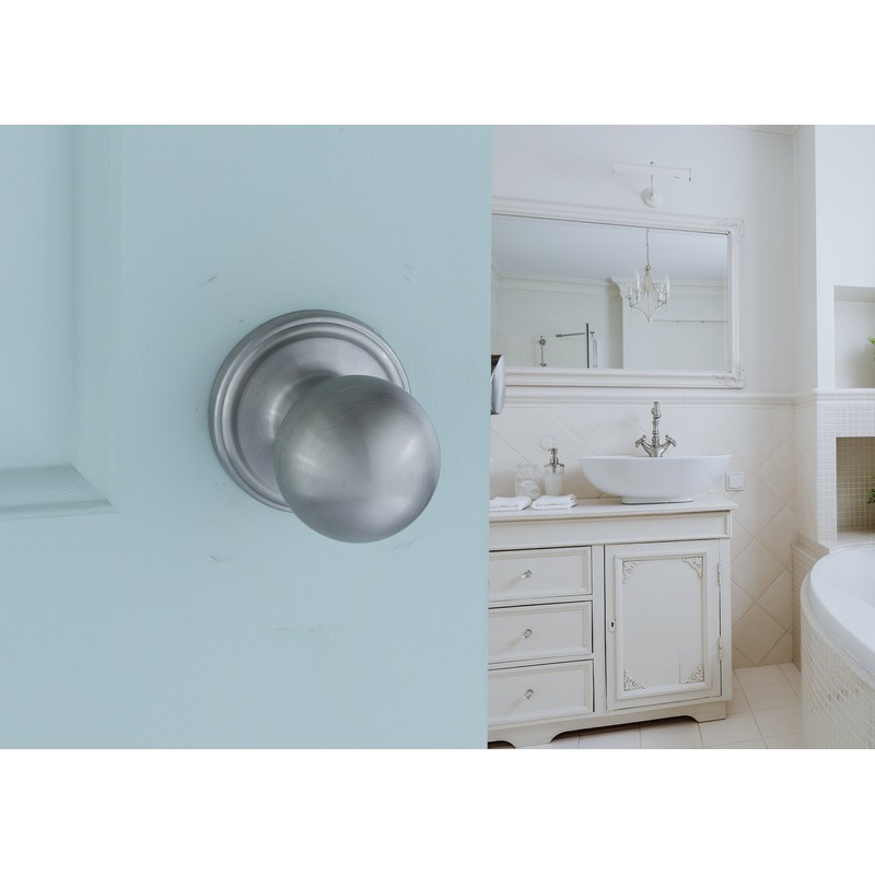 Copper Creek BK2020SS-3 Ball Door Knob, Passage Function, 3 Pack,