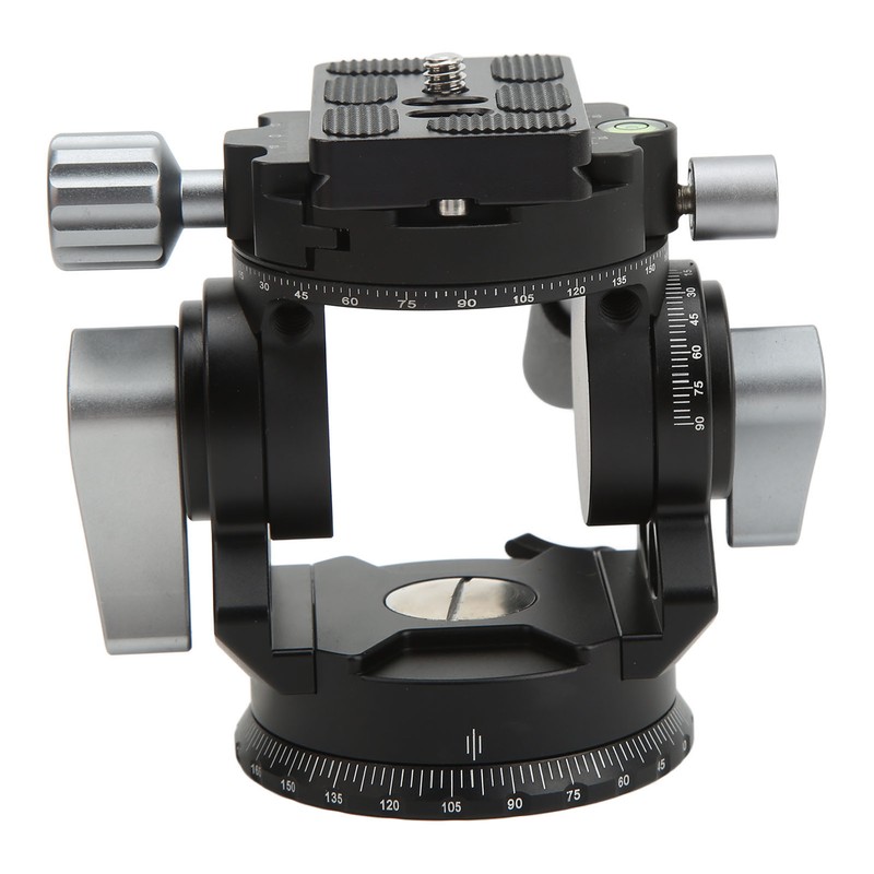 Camera Panoramic Tripod Head Aluminium Alloy with Handle Light Camera
