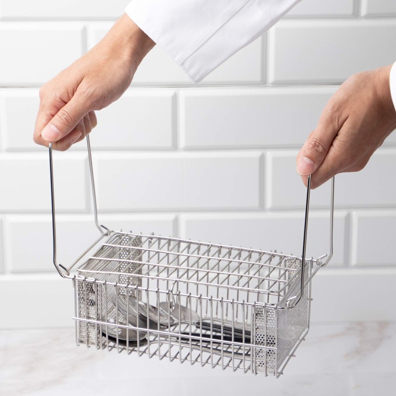 遠藤商事 Stainless Steel Spoon Disinfection Basket Small ASY21003