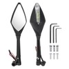RATCHROLL 1 Set Universal Motorcycle Rear View Mirrors Adjustable Bar
