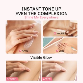 lavojoy [NEW Shade] lavojoy Let It Glow Daily Shine Body Serum 180ml SPF50 PA++ Sunscreen Lotion | Instant Tone Up & UV Protection | Brightens | Moisturize | Strengthen Skin Barrier | Memutihkan& Melembapkan kulit& terlindung dari UV
