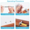 Faankiton 300PCS Double Headed Skirting Nails, Double-Head Skirting Thread Seamless