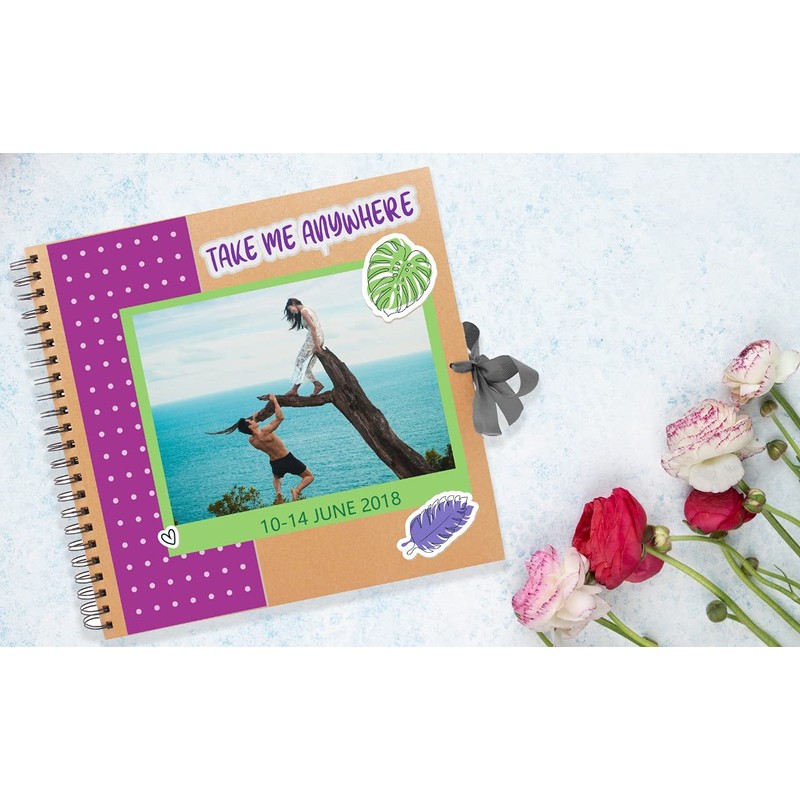 Styloo Square Large Scrapbook Photo Album 40 Sheets 30X30 cm
