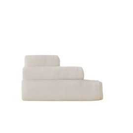 Maisonette Fresh 100% Cotton Wash Cloths (30 x 50 cm, Pack of 6) - Face, Hand White Towels for Bathroom & Small Guest Towels