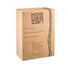 Bamboo Cable Management Box with Magnetic Lid & Ties -