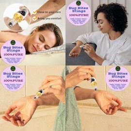 Nativilis Natural Essential Oils Nativilis Natural Relief for bug bites stings mosquito nettle fleas Organic Essential Oil Formula Roll on ball Stainless Steel 30ml Daily Use Travel Easy to carry in your purse bag Copaiba Properties