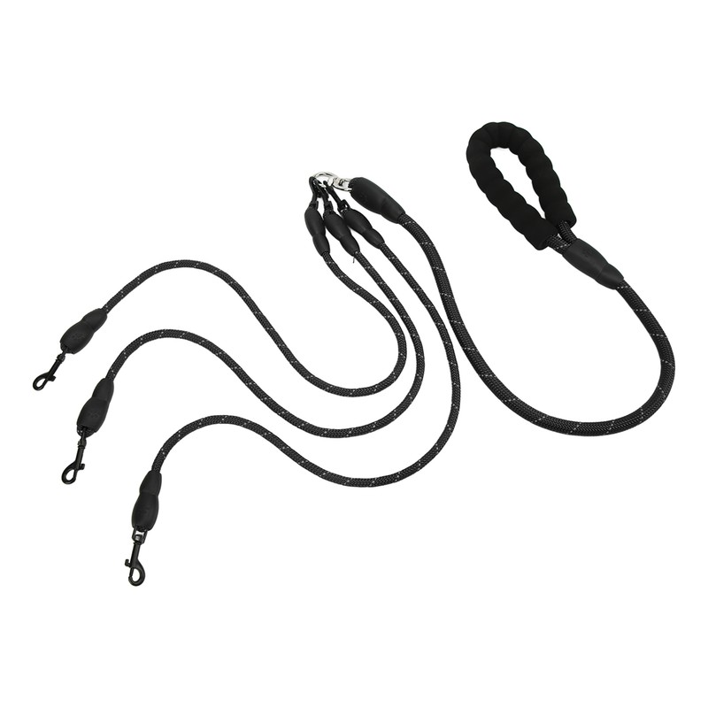 Dog Leash 360° Rotation Reflective Dog Walking Leash with Foam