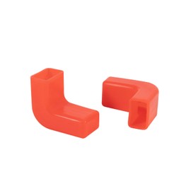 Factory Bumper Tow Hook Covers for Jeep Wrangler JK, JL, Gladiator JT 2007-2022 Front Bumpers - Adds Cushioned Grip to Tow Strap Recovery (red)