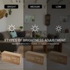 Desk Wooden Alarm Clock with Voice Control Date Temperature Adjustable
