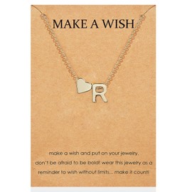Gold Necklace Women Initial Necklace for Women Dainty Gold Letter Necklace Tiny Box Chain Personal Alphabet Letter Pendant Necklace Gifts Gold Jewelry Outfits Trendy Stuff