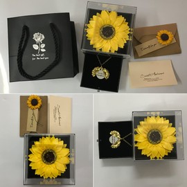 Sunflower birthday gifts for women You are my sunshine, perfect sunflower gifts for mom, sister, or wife, wedding anniversary' gifts,Mum Day Gifts, Xmas Gifts for Women, Valentines Day Gifts for Her