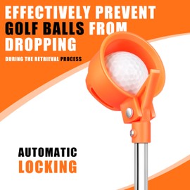 BIRDIEBLAST Golf Ball Retriever, 9Ft/12Ft/17Ft/20Ft Professional Stainless Steel Golf Ball Retriever, Telescopic Golf Ball Retriever for Water (12.01Ft)