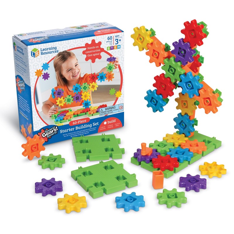 Learning Resources Gears Starter Building Set, STEM Activities, Fine Motor