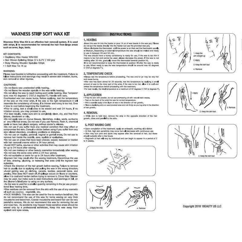 Wax Necessities Waxness Strip Waxing Kit