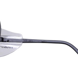 TITUS G35 Retro Aviator Z87 Sunglasses Eye Protection w/Side Shield Motorcycle Shooting DOT ANSI CE Approved Safety Glasses (Chartreuse Rev Mirror Over Smoke)