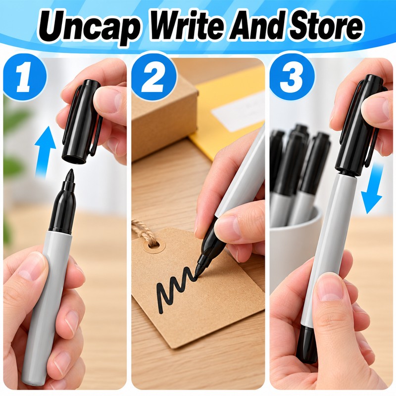 Fine Point Permanent Markers – Durable Long-Lasting Ink Pens for