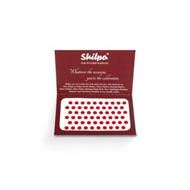Simple Plain Round Kumkum Sticker Bindiya Bindis Spiral Bindi Booklet for Women Sticker Bindiya Dermatologically Tested Bindi- Deep Red (Pack of 3 Cards) (Size No-7, Red) 252 bindis Sh.ilpa