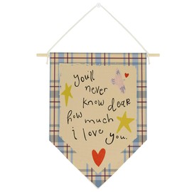 Boho Nursery Playroom Canvas Banner Wall Hanging Wall Art Decor for Classroom Toddler Baby Room Toy Room