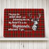 Robert Burns poem Sign - Heart's in the Highlands -