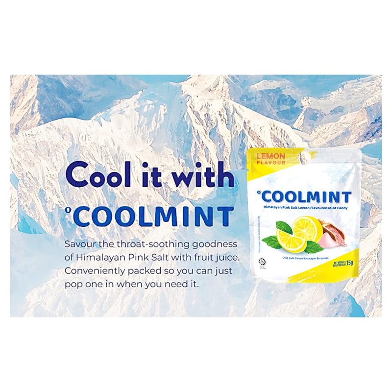 Himalaya Salt Mint Cooling Candy - Breath Refershing Energetic Hard