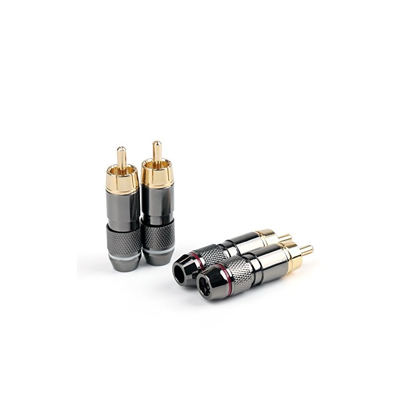Bruce & Shark (Bruce Shark) 12 Pcs Copper RCA Plug