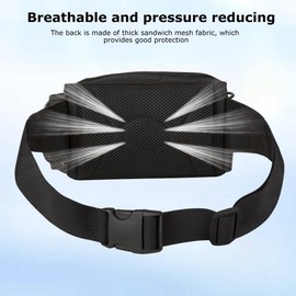 Metal Detecting Waist Bag with Kettle Sleeve Elastic Net，Portable Find bag, Waterproof Metal Detector Tool Bag, for Outdoor Metal Detector Accessory (Black)