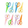 GAUENEEN 8 Pack Plastic Safety Scissors, Preschool Training Scissors, Children