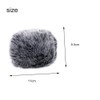 2pcs Microphone Furry Windscreen Muff,Microphone Cover Mic Furry Windscreen,Mic Wind