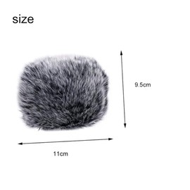 2pcs Microphone Furry Windscreen Muff,Microphone Cover Mic Furry Windscreen,Mic Wind Cover Fur Pop Filter