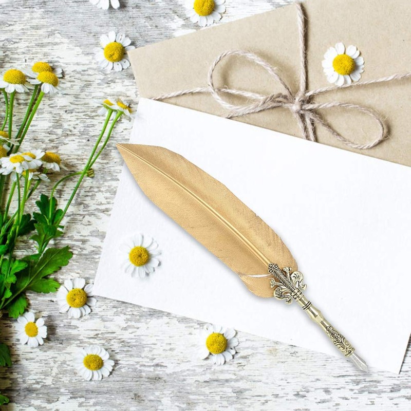 Pen Set, European Style Dip Pen Vintage Calligraphy Quill for