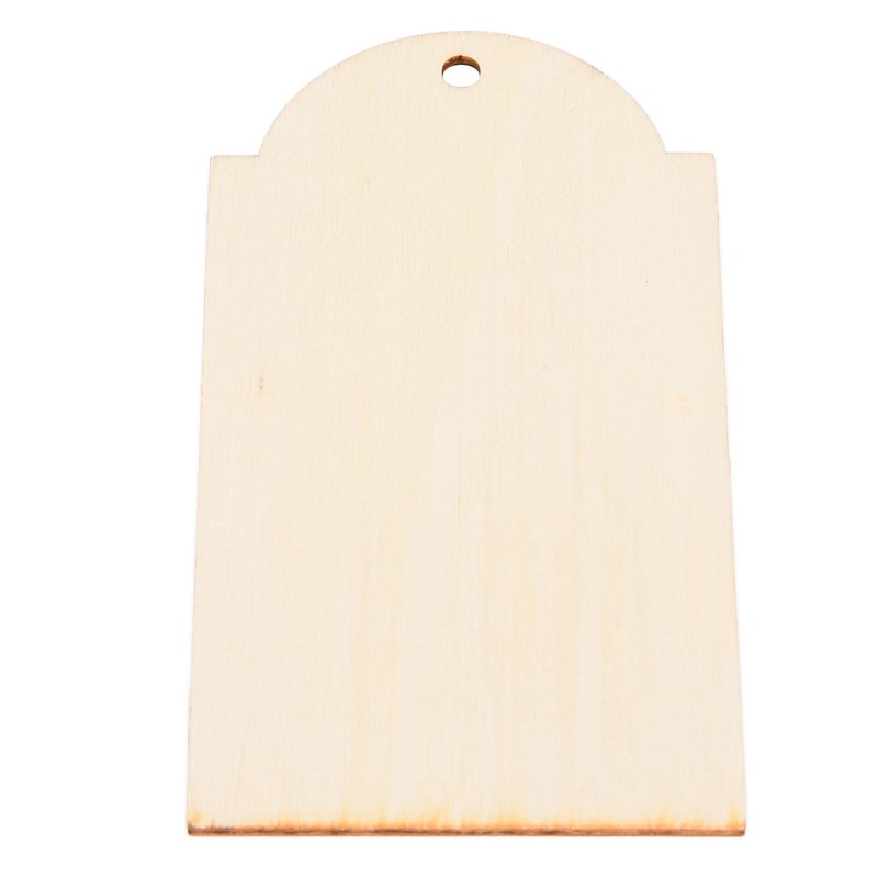 50pcs Wood Pieces DIY Natural Rustic Unfinished Wood with Hemp