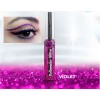 Helen Von Kosmetisch Delineador Glitter Líquido Larga Duración Brocha Purple