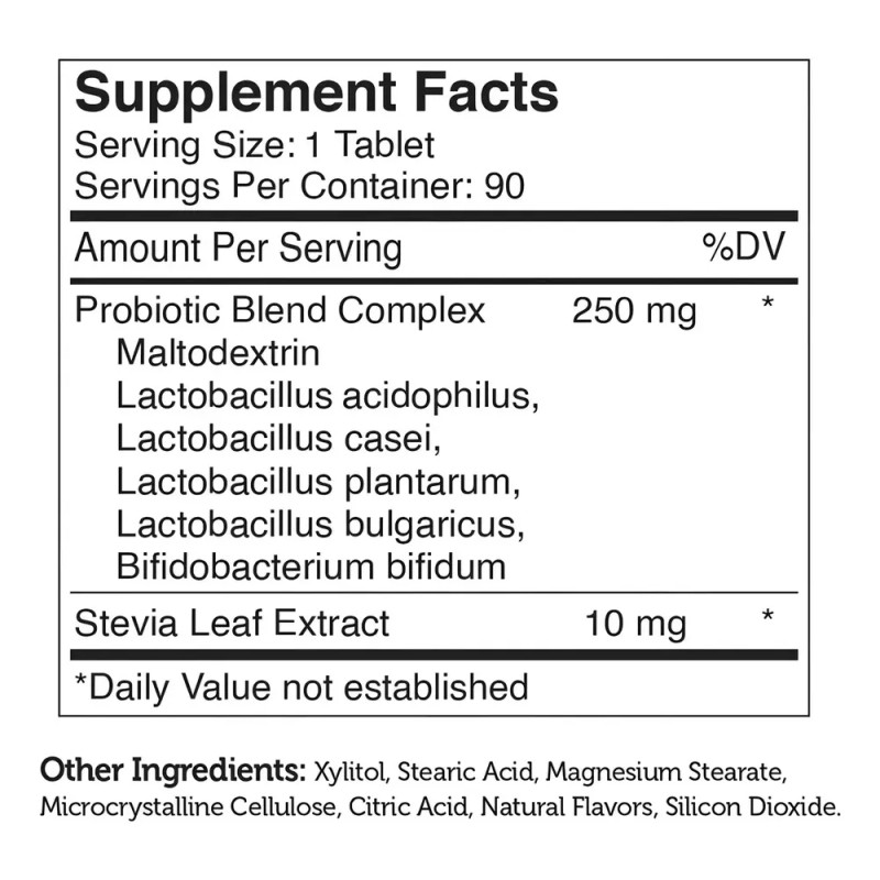 Probiotico Zahler Kidophilus Plus 90 Tabletas Masticables Sabor Moras