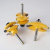 WSOOX 3 PCS Router Bit Set, Raised Panel Cabinet Door