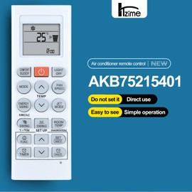 HZIME New AKB75215401 AKB74955604 AKB73995805 AKB74955603 AKB74955602 AKB74955617 Replacement AC A/C Remote Control Compatible for LG Air Conditioner P28AWN-N214 P18AWN-N214 P24AWN-N214