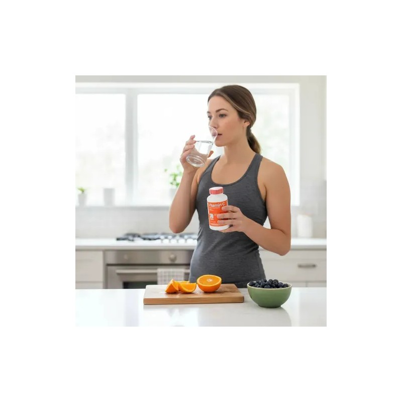 Vitamina Suplemento 100 Tabletas 1000 Libre Gluten Vegano