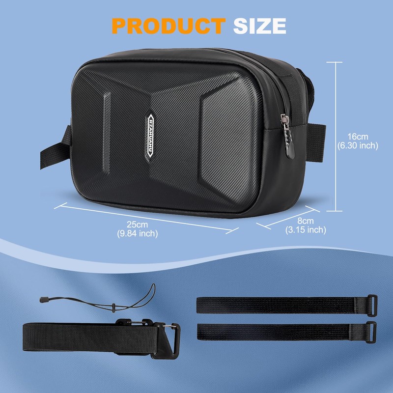 Febabilo Bike Bag for Bicycle, Bike Handlebar Bag Hard Shell