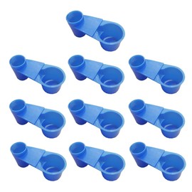 Ximimark 10pc Bidirectional Water Dispenser, Easy to Clean, Easy to Install, Pet Supplies, Pigeons, Parrots, Bird Drinking Cups (Excluding Water Bottles)