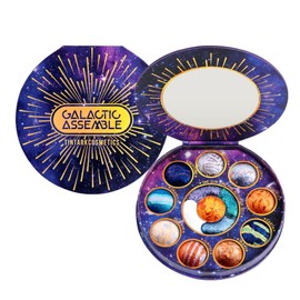 TINTARK Galactic Assemble Eyeshadow Palette 14 Colours, Glitter Metallic Eyeshadow, Green, Blue, Purple, Brown, Naked Cream Makeup Palettes, Galaxy Make-Up Create Space-Like Eye Looks, Vegan & Talc