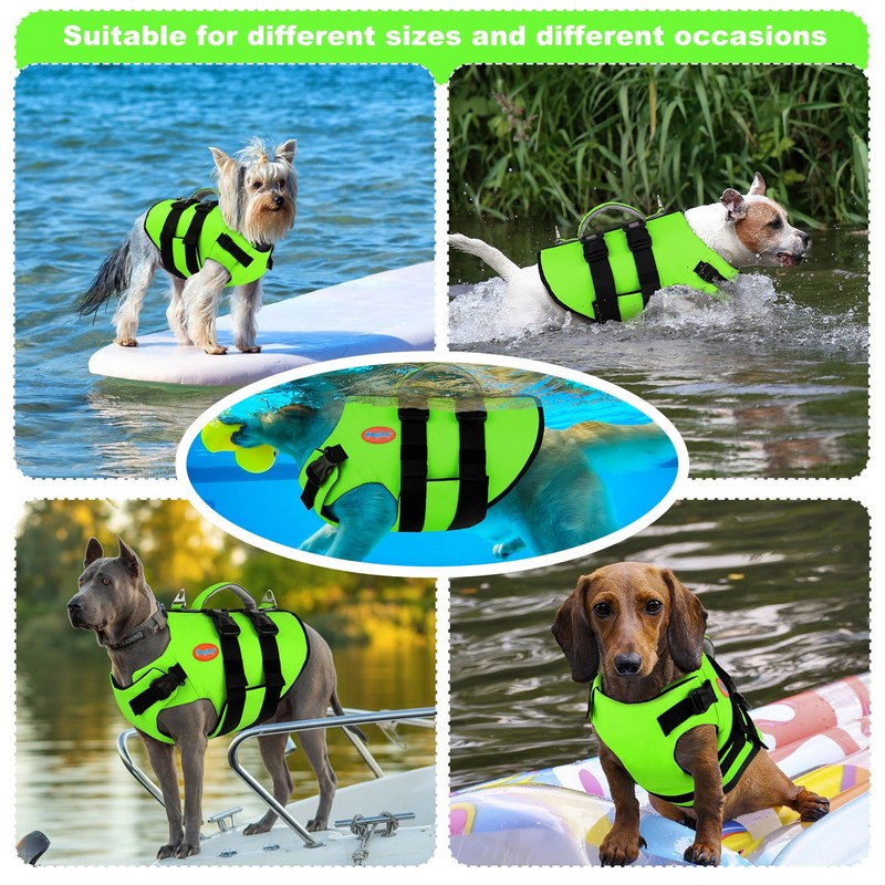 Doglay Ripstop Dog Life Vest, Neoprene Puppy Life Jacket for