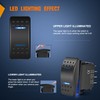Nilight Momentary Rocker Switch (ON)-Off-(ON) Toggle Switches DPDT 7Pin 12V
