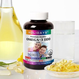 Holidays Omega 3 1100 180 capsules 2 bottles (12 months supply) / 홀리데이즈 오메가3 1100 180캡슐 2병 (12개월분)