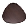 Wood Serving Tray Sturdy Bamboo Simple Elegant Triangular Multifunction Wooden