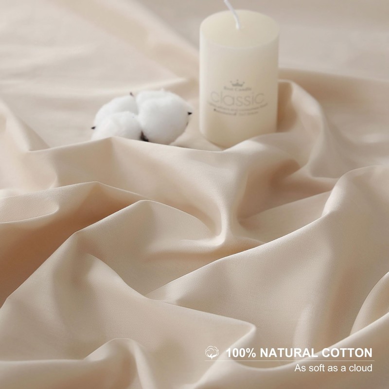 Levoo 100% Egyptian Cotton Sheets King Size Set 18"-24" Extra