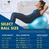 ProBody Pilates Ball Exercise Ball Yoga Ball, Multiple Sizes Stability