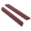 TCMT Red Reflector Latch Covers Hard Saddlebag Visibility Fits For